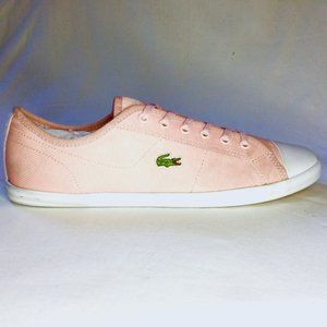Lacoste Ziane Ortholite Womens Low-Top Sneakers Pink White US 10 UK 8 EUR 42